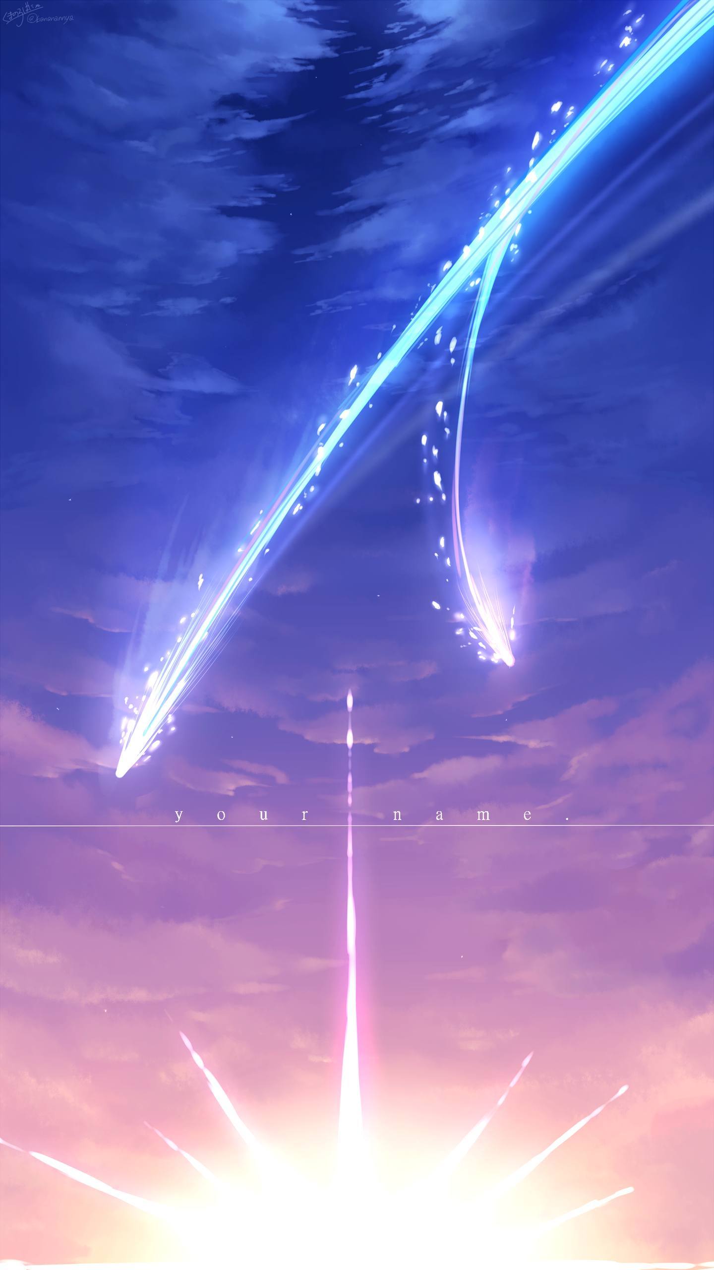 你的名字：穿越时空的绚烂壁纸，手机屏幕上的星辰之恋详细内容1