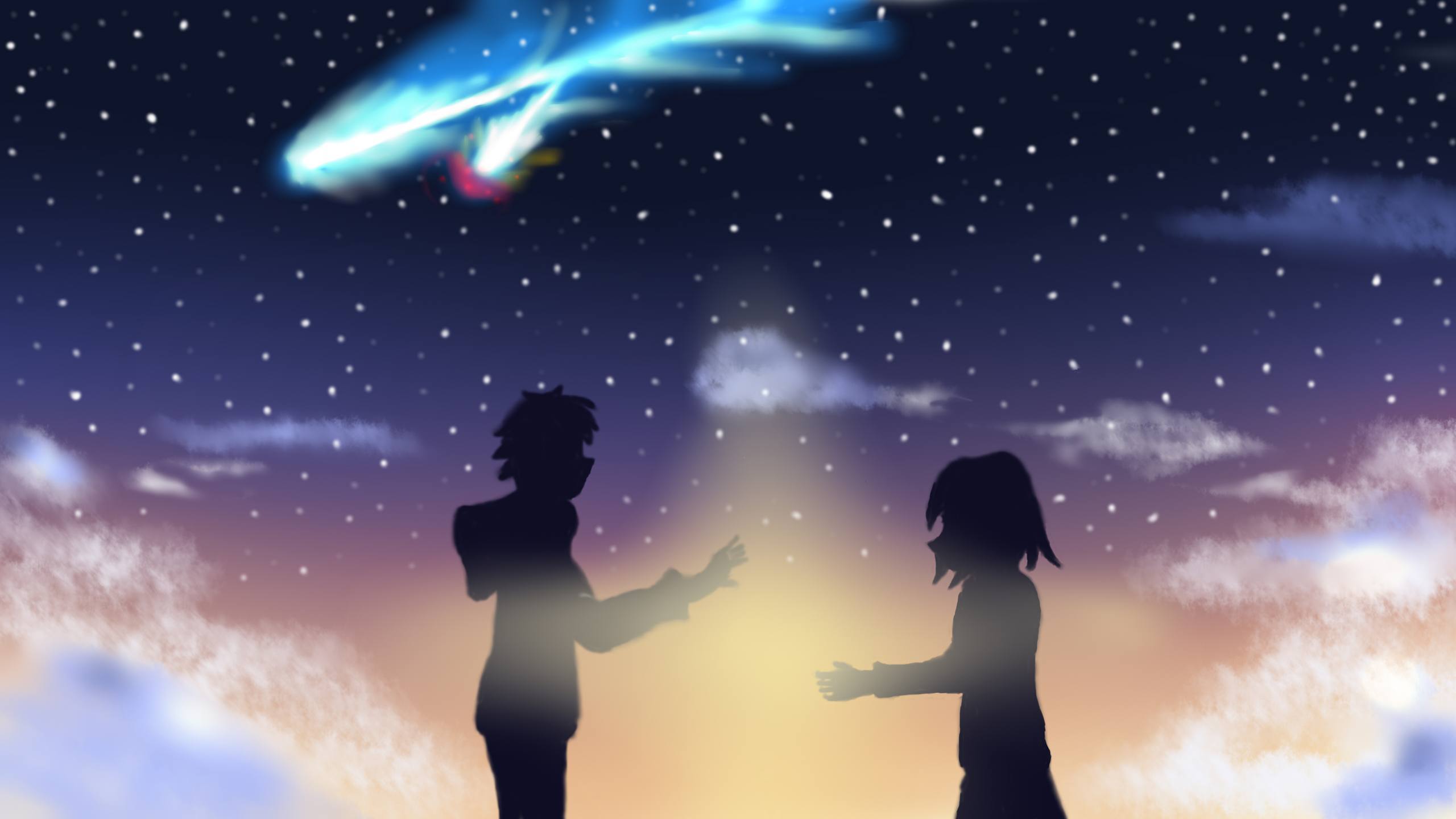 你的名字梦幻壁纸：苹果手机上的星辰之恋详细内容2