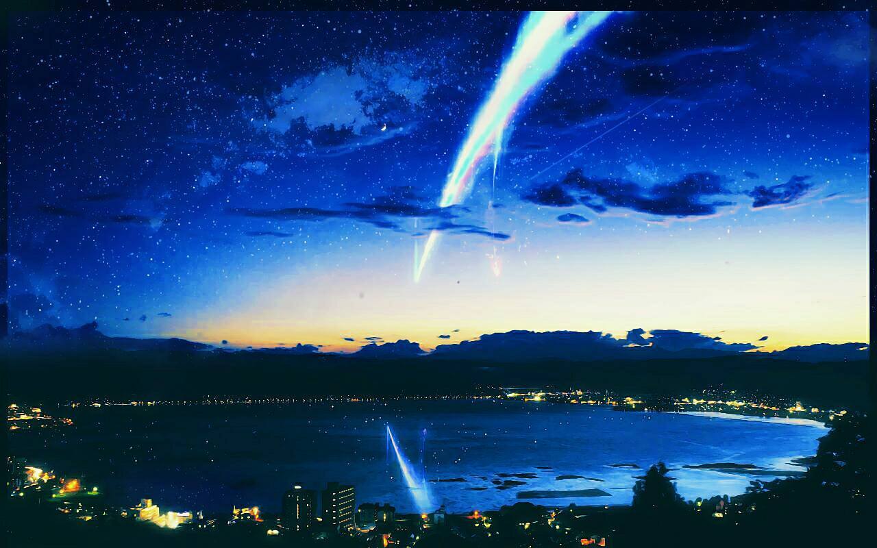 你的名字梦幻壁纸：苹果手机上的星空邂逅详细内容2